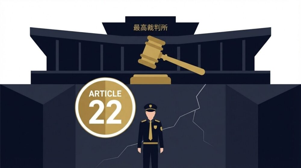成年後見制度の欠格条項を違憲とした最高裁判決を表すイラスト
