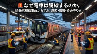【速報】近鉄京都線で脱線｜なぜ起きる？原因・影響・身を守る方法まで徹底解説