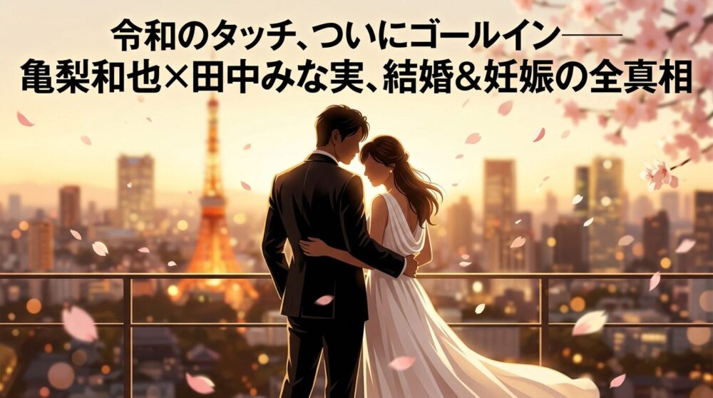 【速報】亀梨和也×田中みな実　結婚＆妊娠発表──令和のタッチ、ついにゴールイン