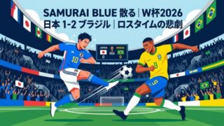 SAMURAI BLUE、王国に散る——ロスタイムの一撃が夢を断った