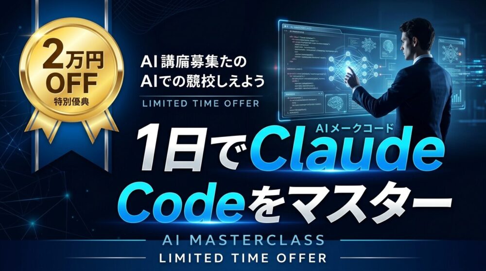 ホリエモンAI学校1日Camp Claude Code未経験から1日習得・2万円引き紹介リ
