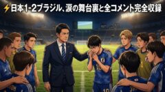 【W杯2026 総括】日本 1-2 ブラジル｜選手・監督コメント完全まとめ＋かめきち激論「守りに逃げるな」