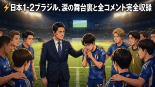 【W杯2026 総括】日本 1-2 ブラジル｜選手・監督コメント完全まとめ＋かめきち激論「守りに逃げるな」