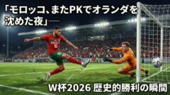 モロッコ、またもPKでオランダを撃破！🇲🇦 W杯2026の衝撃シーンを総まとめ