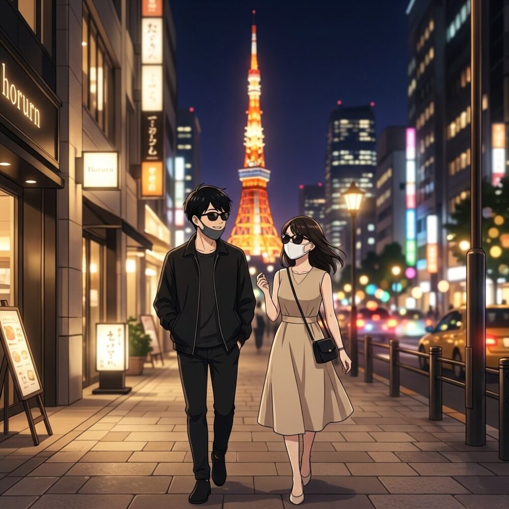 熱愛報道をイメージしたイラスト