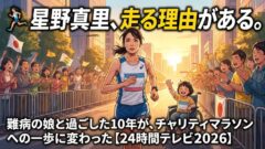 🏃‍♀️ 星野真里、24時間テレビ走る。「娘と過ごした10年」が背中を押した