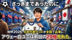日本代表グッズ、買えた？——W杯熱がグッズ売り場を制圧中