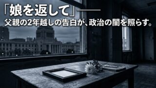 「玉木氏に娘は殺された」——父親の告白が波紋を広げている