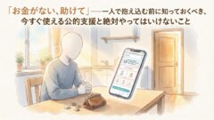 お金がない時にやってはいけないこと——今すぐ動ける支援・相談先まとめ