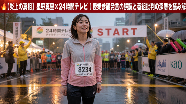 星野真里が24時間テレビで炎上した理由｜授業参観発言の誤読と番組批判の深層