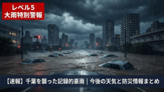 【速報】千葉を襲った記録的豪雨｜今後の天気と注意点