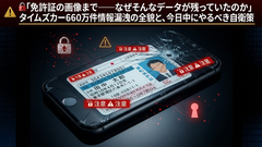 🚨 タイムズカー660万件情報漏洩｜免許証画像まで流出した実態