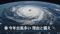 なぜ今年台風が多いのか 発生数データと原因、体感どおりだった理由を解説