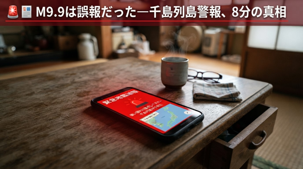 千島列島の緊急地震速報は誤報！M9.9過大評価の原因と正しい防災対応
