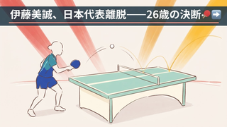 伊藤美誠が日本代表を離脱──金メダリストの決断「まっさらな状態で」とは