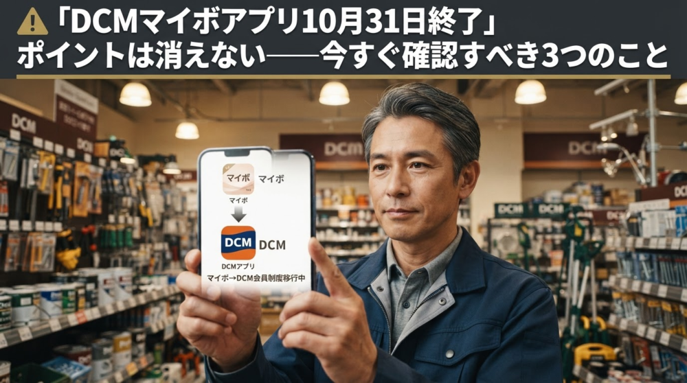 DCMマイボアプリが終了──11月からDCM会員制度へ何が変わる？損しない移行ガイド